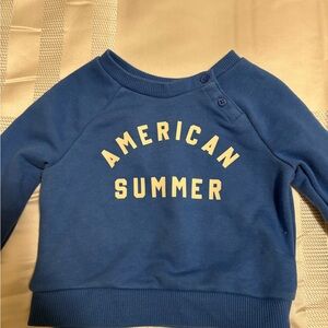 Cat & Jack Blue Sweatshirt Classic Crew Neck